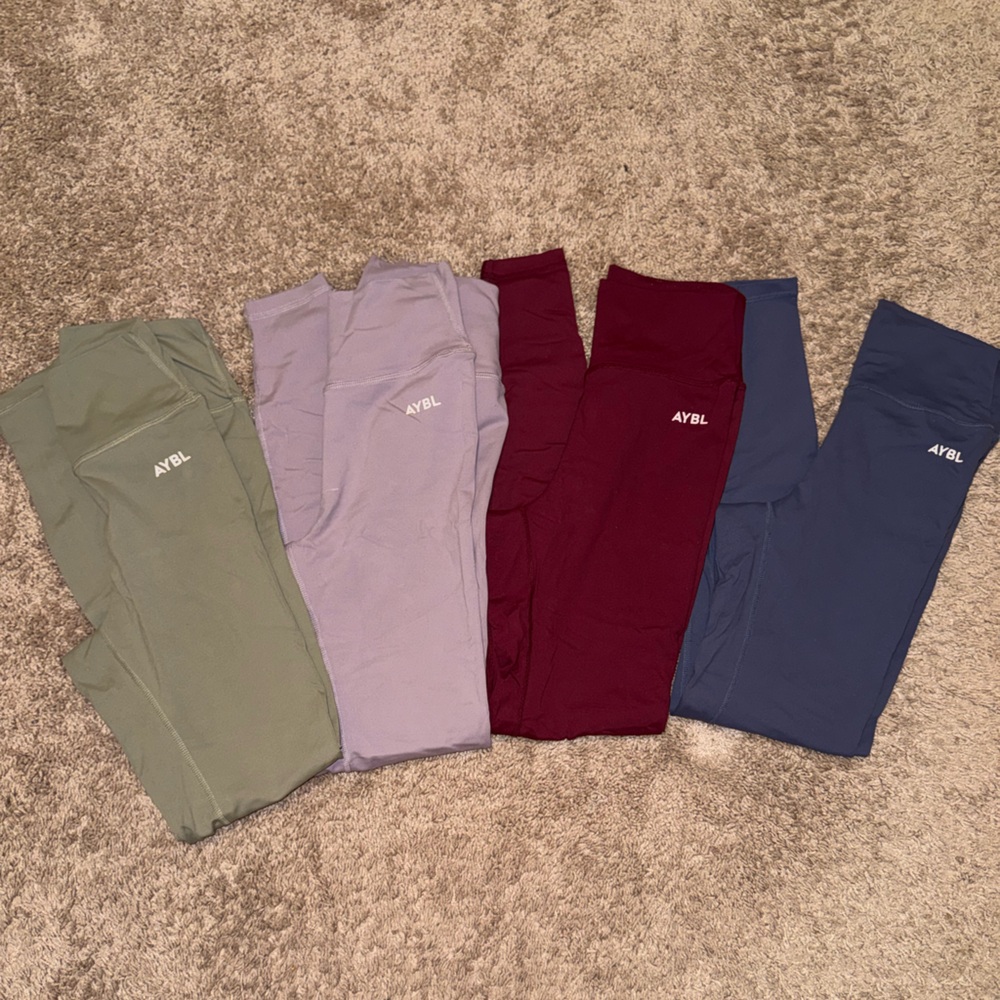 AYBL Leggings Set - Green, Purple, Red, and Blue